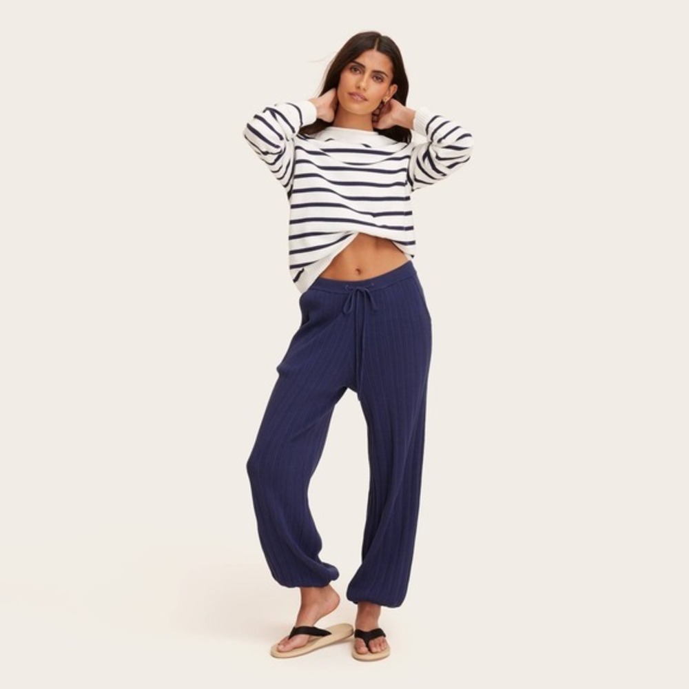 Parke‎ x Target XS Extra Small High-Rise Sweater Balloon Pants Navy Blue Fashion